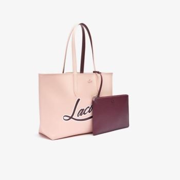 Lacoste Anna Removable Pouch Signature Reversible Tote - Totes Dámské Vínové | CZ-LnKSXN